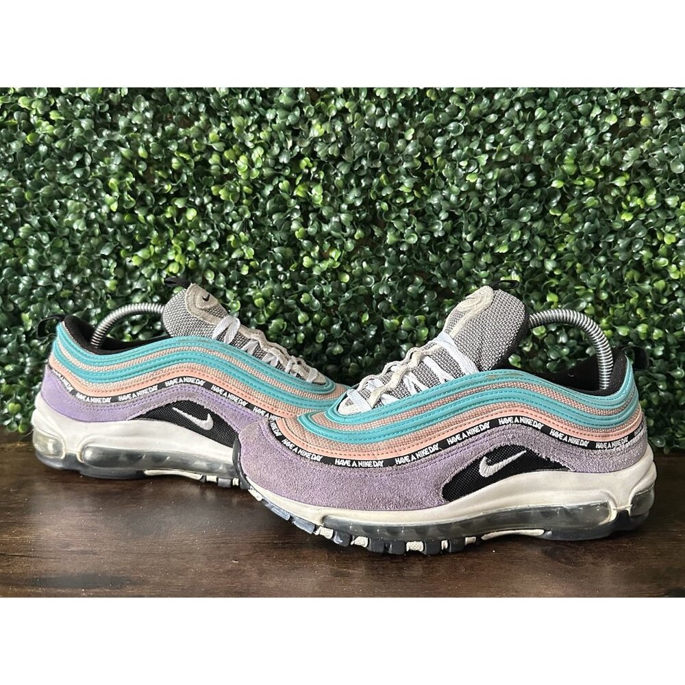 Nike Air Max 97 Women's 8.5 Running Shoes 923288-500 'Have A Nike Day' Kids Sz 7